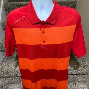 Bright *OAKLEY* lightweight wicking men’s casual golf ⛳️ polo shirt - L - mint!